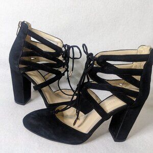 Marc Fisher Women's Black Lace up Block Heels Size 8M